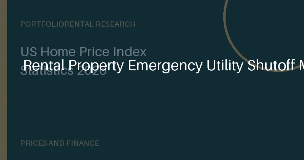 Rental Property Emergency Utility Shutoff Map