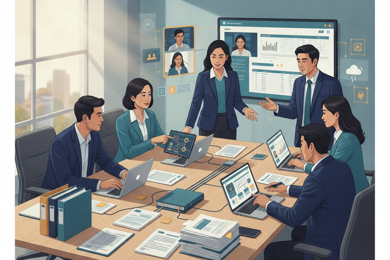 Rental Portfolio Operations: Approval Evidence Matrix editorial illustration