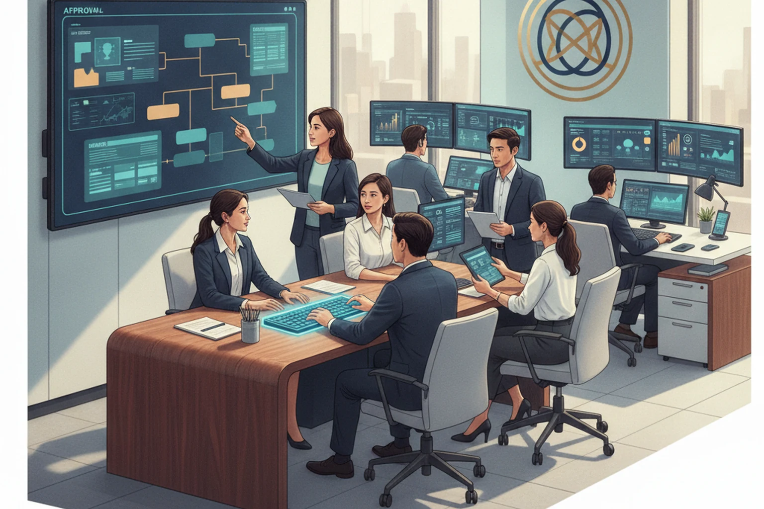 Rental Portfolio Operations: Work Queue Ownership editorial illustration