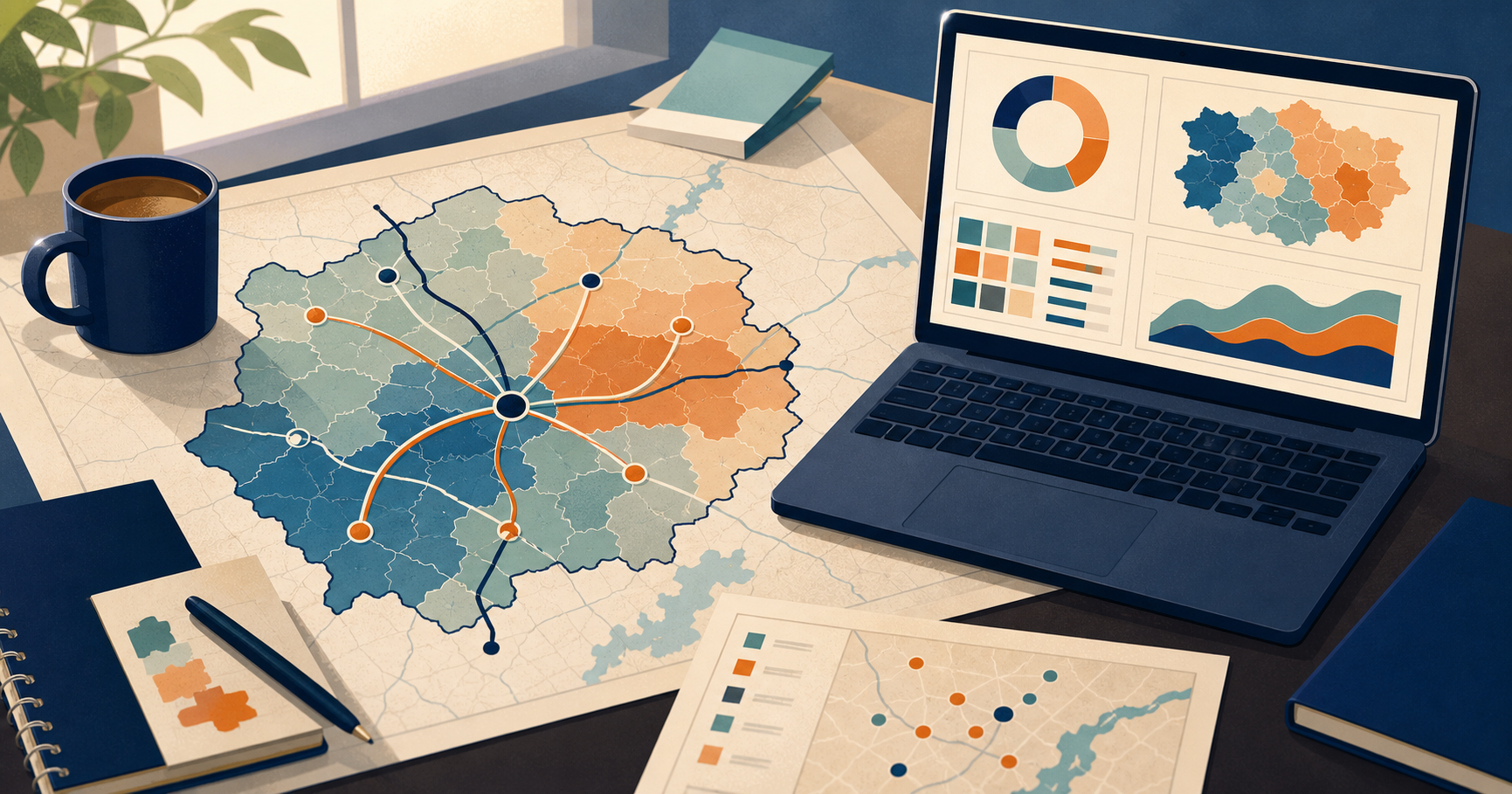 Commuting patterns used in rental demand research