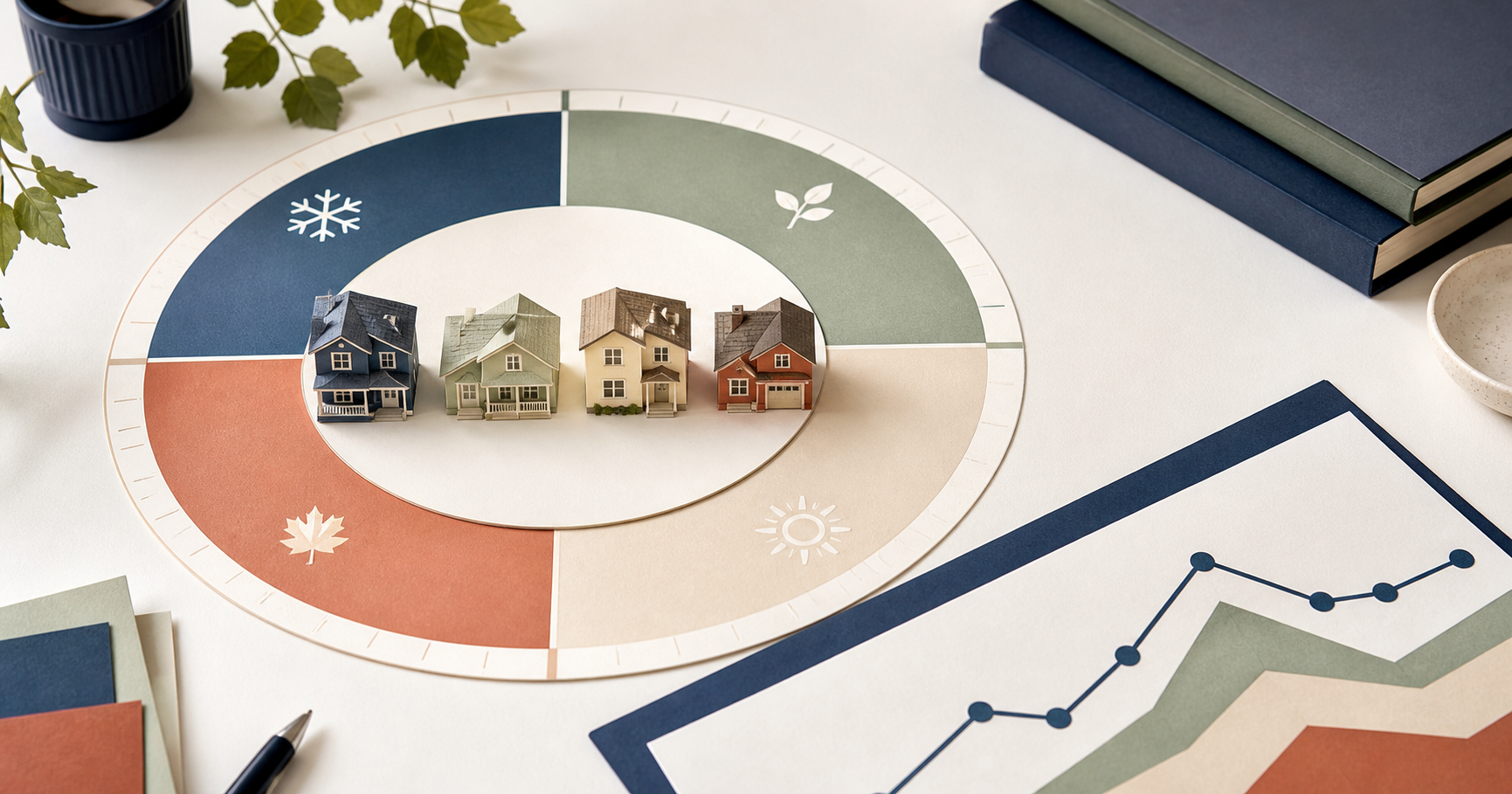 Seasonal rental demand calendar used for portfolio planning